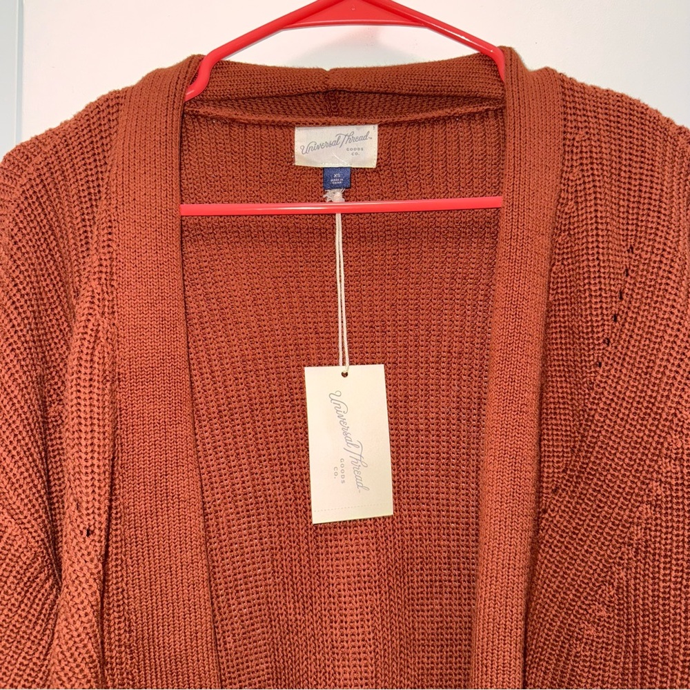 NWT Target Universal Thread Chocolate Cardigan NWT - image 2